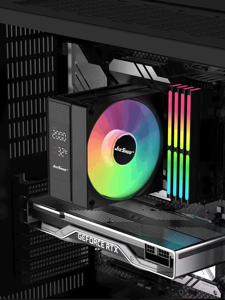 jieshuo 2501 digital display cpu cooler