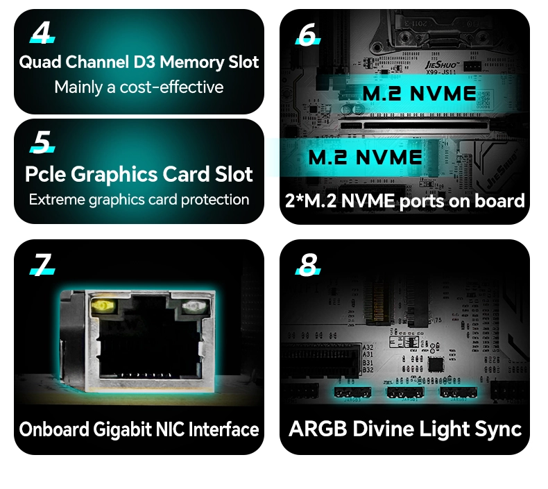 jieshuo x99 motherboard ddr3